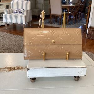 Louis Vuitton Vernis Tan Sarah Wallet